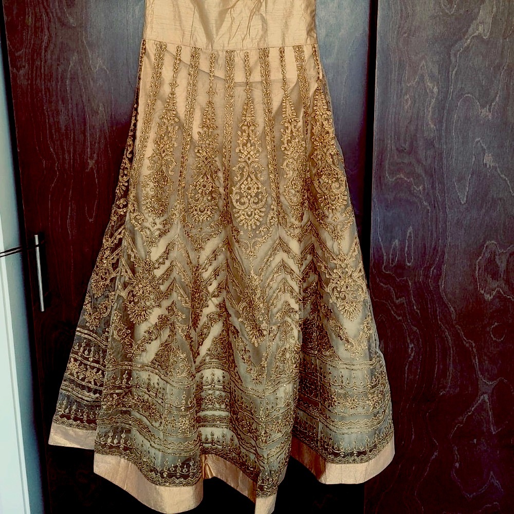 Indian floor length anarkali gown / prom dress